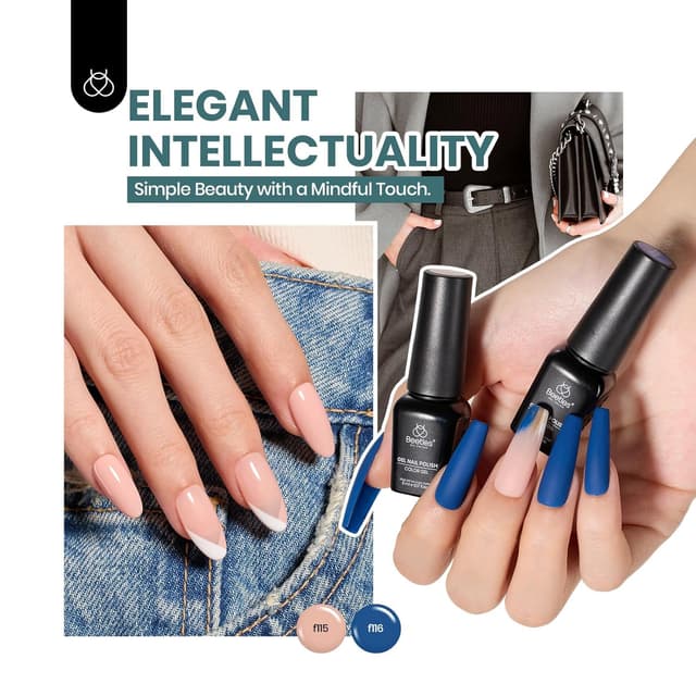 Detalle de beetles Gel Polish Beetles Gel-Nagellack-Set mit 60 Farben (Neon, Jelly, Nude-Pink & mehr) inkl. Basis & Top