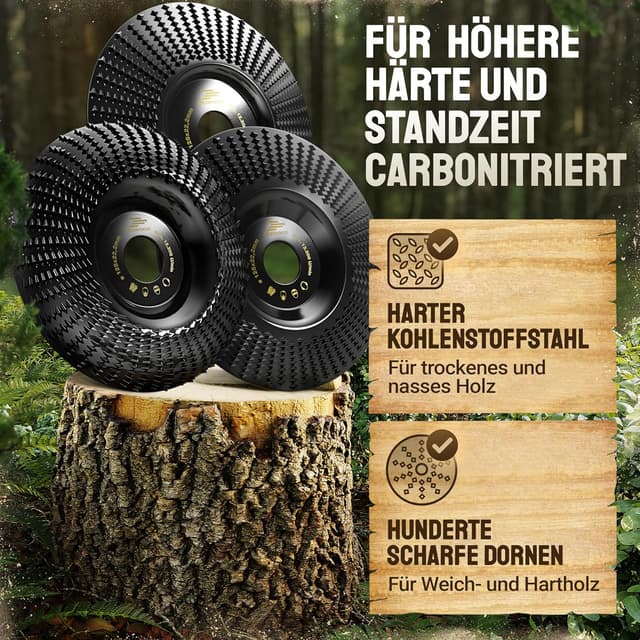 Thumbnail 4 de Adlerfokus Holz Schleifscheibe 125mm für Winkelschleifer