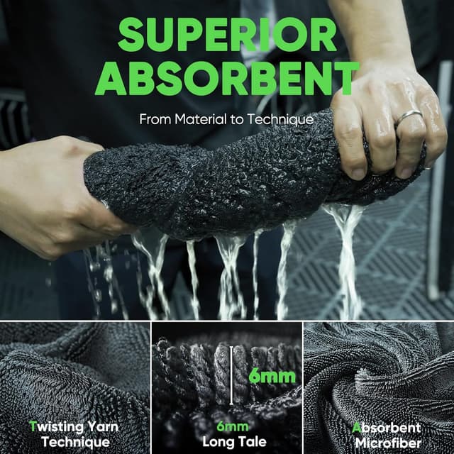 Detalle 2 de KKV 2-Pack Microfiber Towels 35" x 24"