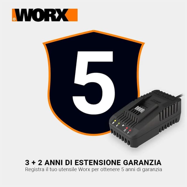 Detalle 2 de WORX WA3883 caricatore 20V doppio rapido con Powershare (2 batterie in contemporanea)