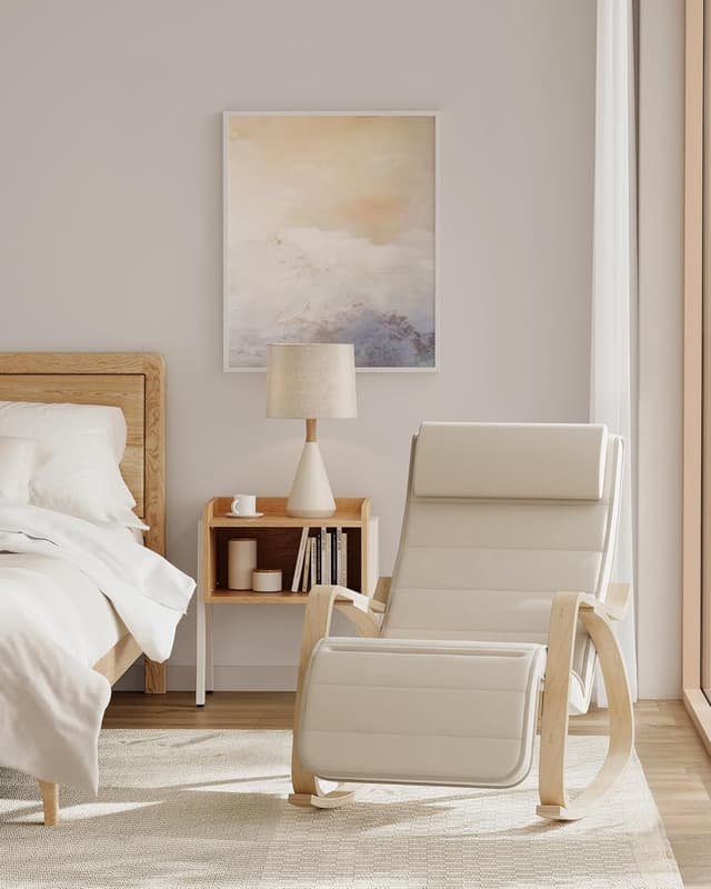 Detalle de SONGMICS Schaukelstuhl LYY10M 150 kg