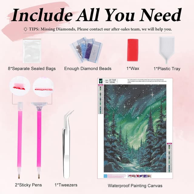 Thumbnail 4 de Fountor Aurora Diamond Painting 30x40cm