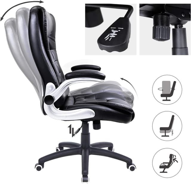 Thumbnail 6 de SONGMICS OBG51B Sedia ufficio ergonomica 150 kg