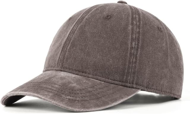 Detalle de Zylioo XL/XXL Washed Cotton Baseball Cap for Big Heads (Washed Denim Look)