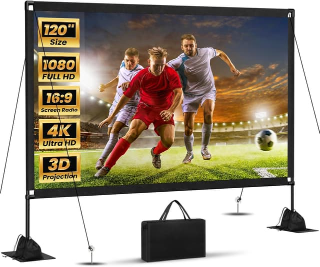 Imagen de 120inch Outdoor Projector Screen 16:9 4K 📽 en OfertitasTOP