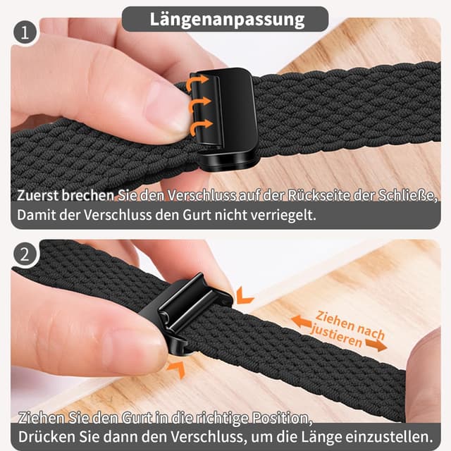 Thumbnail 6 de Geflochtenes Apple Watch Armband mit Nylon