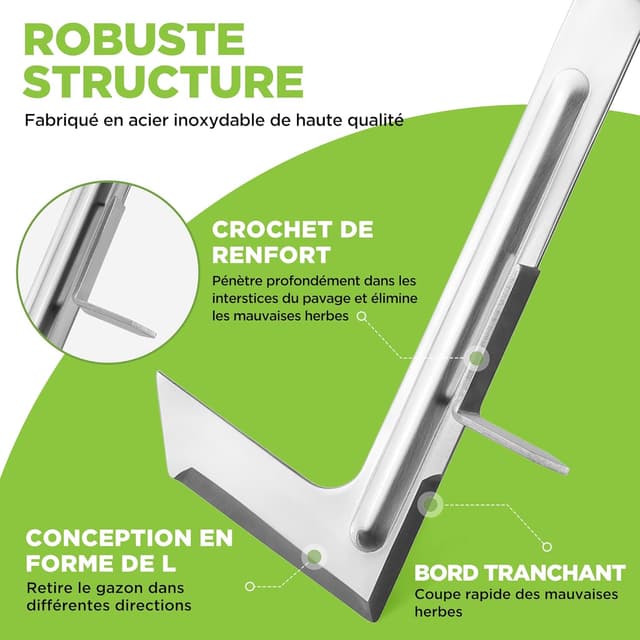 Thumbnail 4 de WORKPRO Désherbeur pour fissures 30,5 cm en acier inoxydable