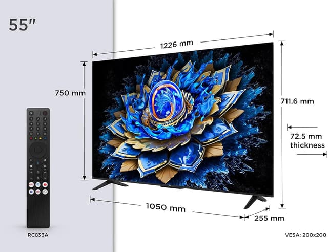 Thumbnail 1 de TCL 55T69C QLED 55" TV 🎥 HDR 4K Smart con Google Assistant