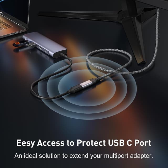 Detalle 2 de Wengshini USB C Verlängerung 1,5 m