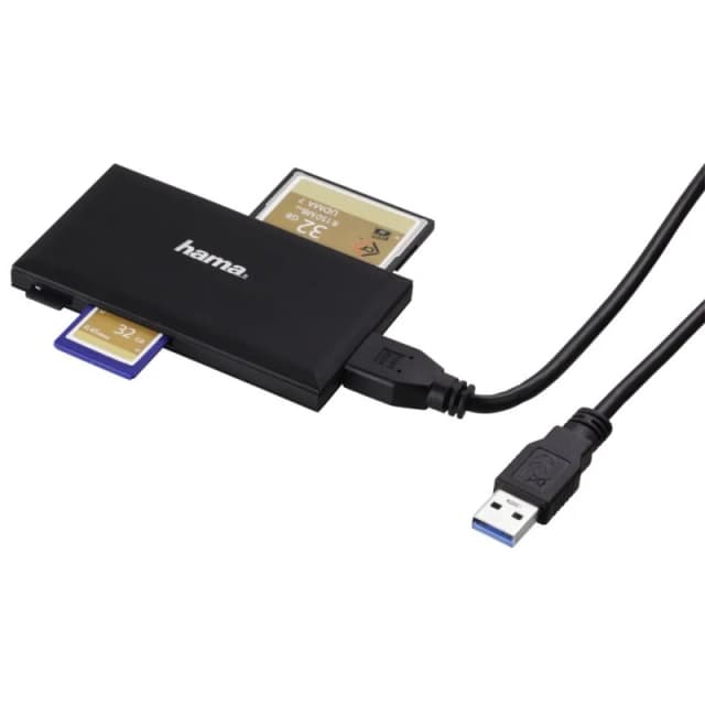 Detalle 1 de Hama Multilector de Tarjetas USB 3.0 5 Gbps