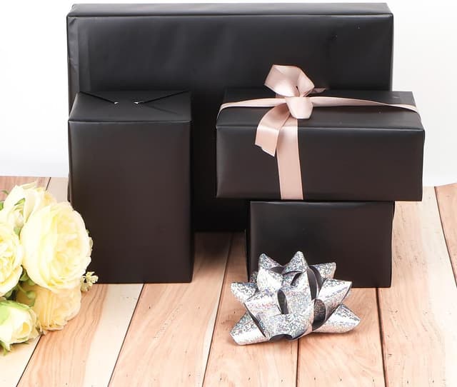 Thumbnail 4 de Black Wrapping Paper Roll 43cm x 10m