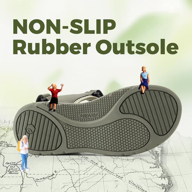 Detalle 2 de FitVille Weit-Sandalen Damen – bequeme Sommer-Sandaletten mit verstellbarem Klettverschluss