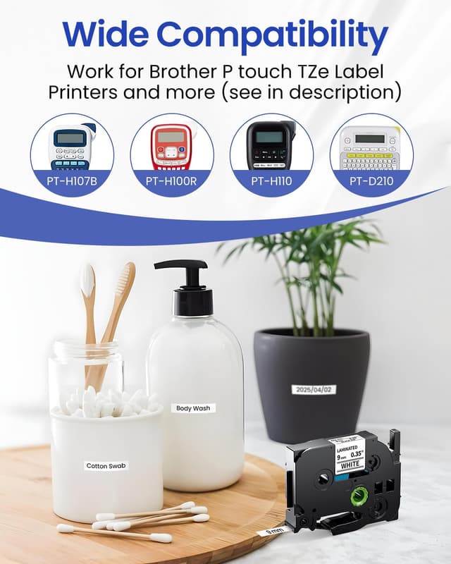 Detalle 2 de MarkField Schriftband TZ TZe-221 9 mm