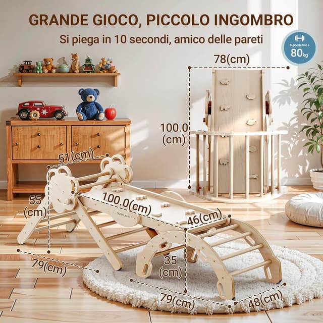 Thumbnail 6 de COSYLAND Set da Arrampicata 8 in 1 per bambini