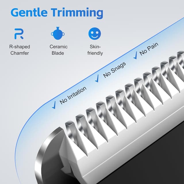 Detalle 2 de Body Hair Trimmer Men 2-in-1 Grooming Kit 🪒