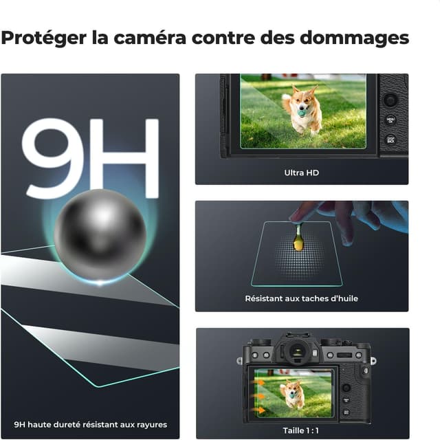Thumbnail 2 de K&F CONCEPT Film protection écran pour X-T30 3 pièces