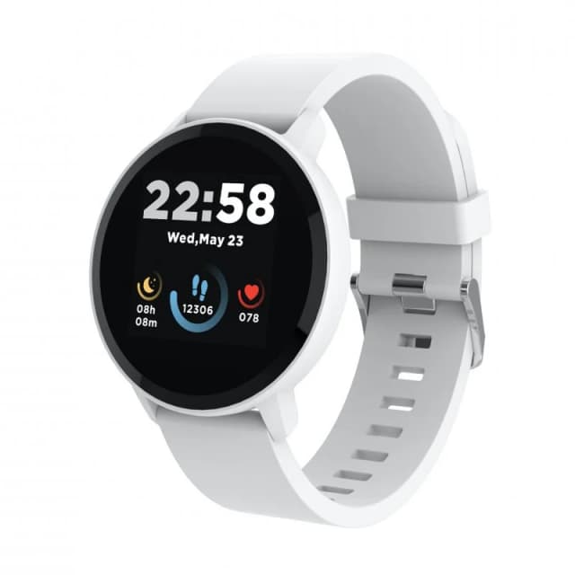 Detalle de Canyon Lollypop smartwatch blanco con Bluetooth 5.0 e IP68