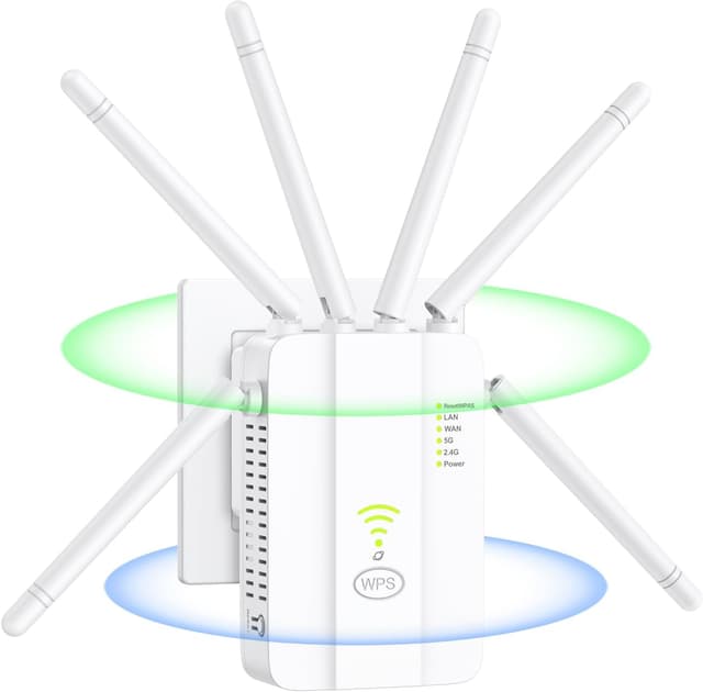 Imagen de WLAN Repeater 1200 Mbit/s Dualband mit 6 Antennen en OfertitasTOP