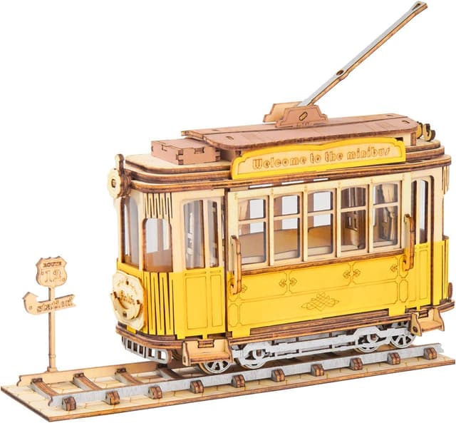 Imagen de Rolife Tramcar Puzzle 3D Legno 164 pezzi en OfertitasTOP