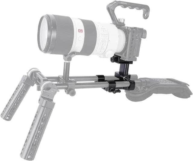 Detalle 2 de NICEYRIG Baseplate with Arca Lifting 29mm Head Baseplate (15mm Rod Rail Clamp) for Camera 548