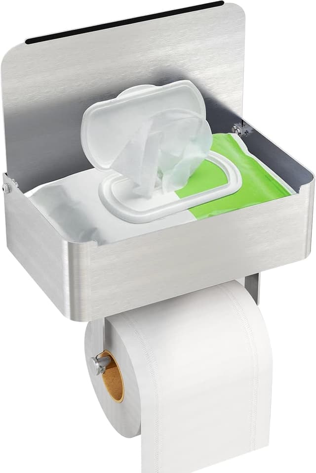 Imagen de Gypie Toilettenpapierhalter 304 Edelstahl mit Feuchttücherbox en OfertitasTOP