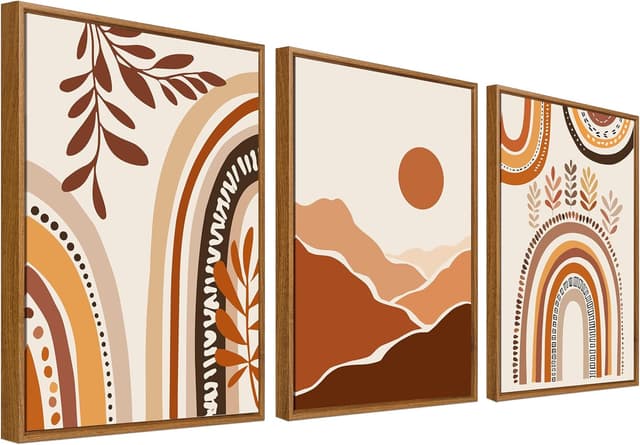 Thumbnail 6 de Wooden Framed Canvas Wall Art Set 120cm