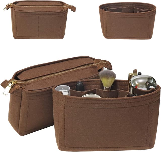 Detalle de Soyizom Minimalist Functional Felt Bag Organiser Insert for Tote Bags (2-pack)