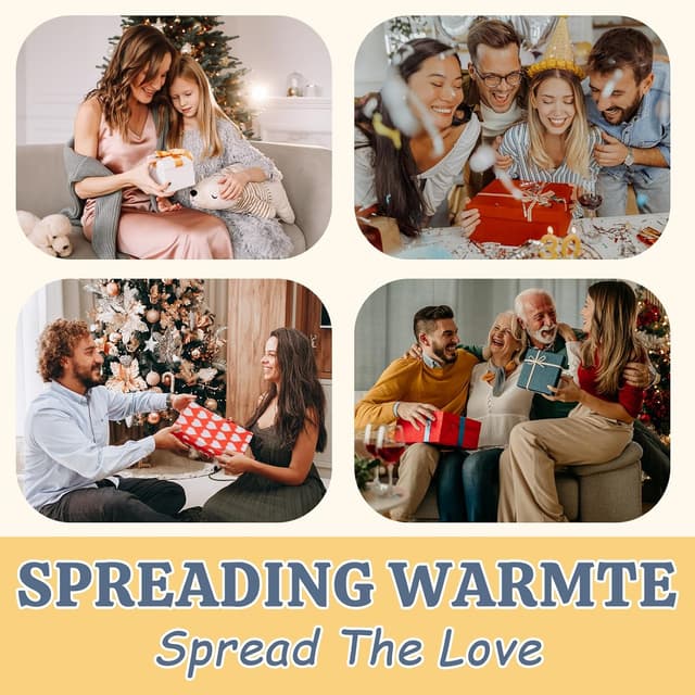 Thumbnail 6 de HAOCEE Wärmflasche mit Bezug (2 L) mit Känguru-Tasche – grau