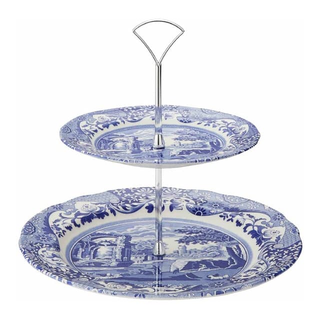 Imagen de Portmeirion Pastelera de 2 pisos Blue Italian 🍽 en OfertitasTOP