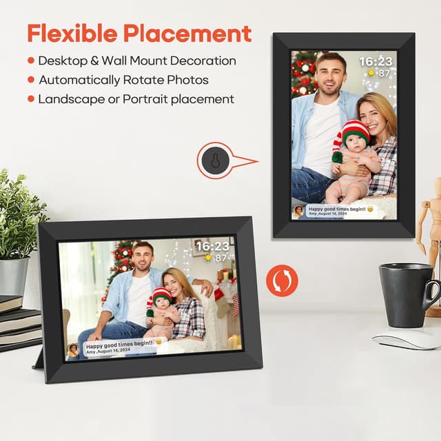 Thumbnail 6 de Frameo 10.1 Inch WiFi Digital Picture Frame 32GB