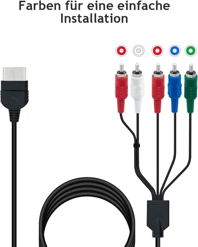 Detalle 2 de Gam3Gear Komponenten-AV-Audio-Video-Kabel für die originale Xbox (bis 1080i, ca. 1,8 m)
