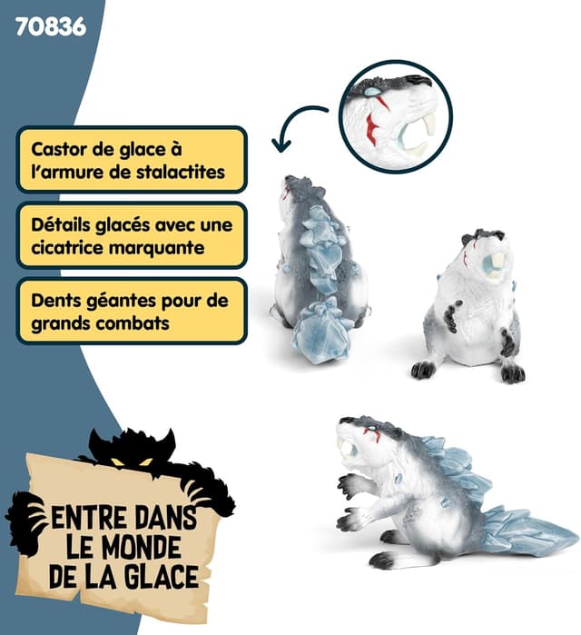 Detalle 2 de Schleich Eldrador Castor de Glace 70836