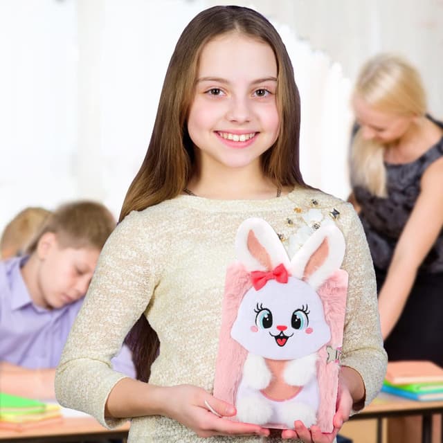 Thumbnail 5 de PinkSheep Kaninchen-Tagebuch mit Schloss 160 Seiten