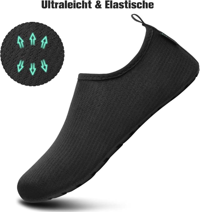 Detalle 2 de SAGUARO Scarpe da scoglio con asciugatura rapida, 7 fori di drenaggio e suola antiscivolo (Rombi, Gr. 36-47)