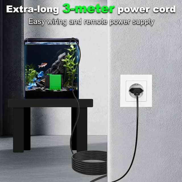 Detalle 2 de Bomba de Agua Sumergible 60W 3000L/H Verde