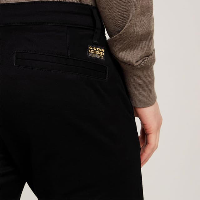 Detalle de G-Star Men’s Skinny Chino: zip & button chino trousers with pocket detail