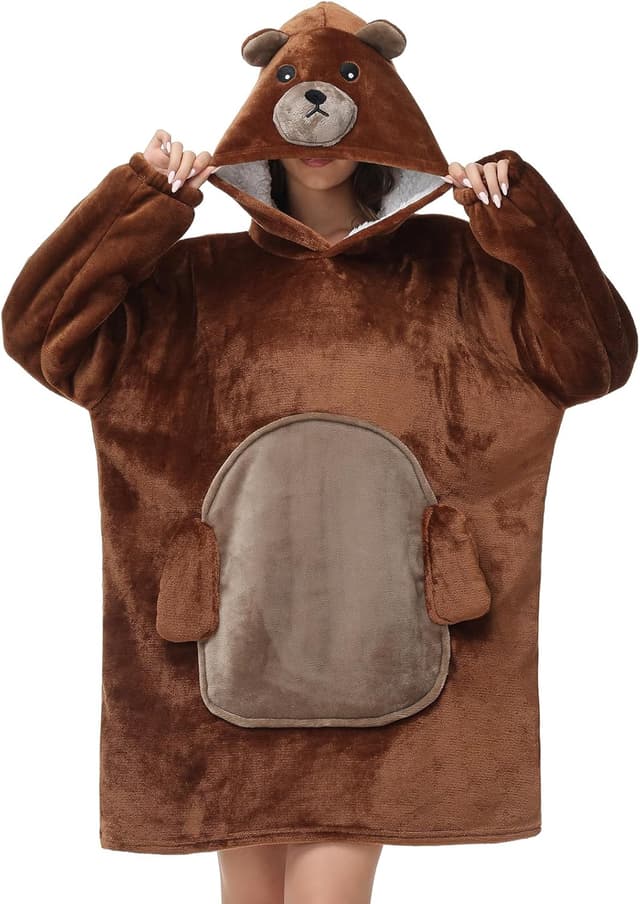 Imagen de Sweat Plaid Oversize Sweat à Capuche S/M/L en OfertitasTOP