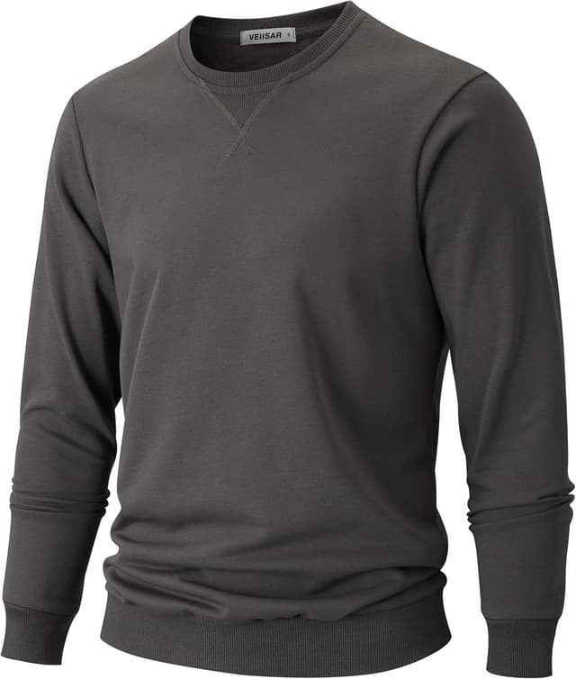 Detalle de VEIISAR Herren Sweatshirt Rundhals 280 g/m²