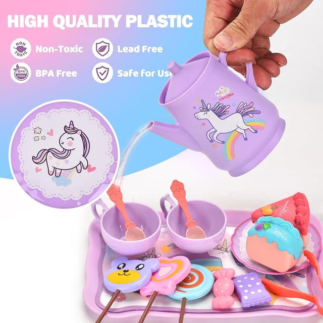 Detalle 2 de Unicorn Tea Party Set 19 pcs
