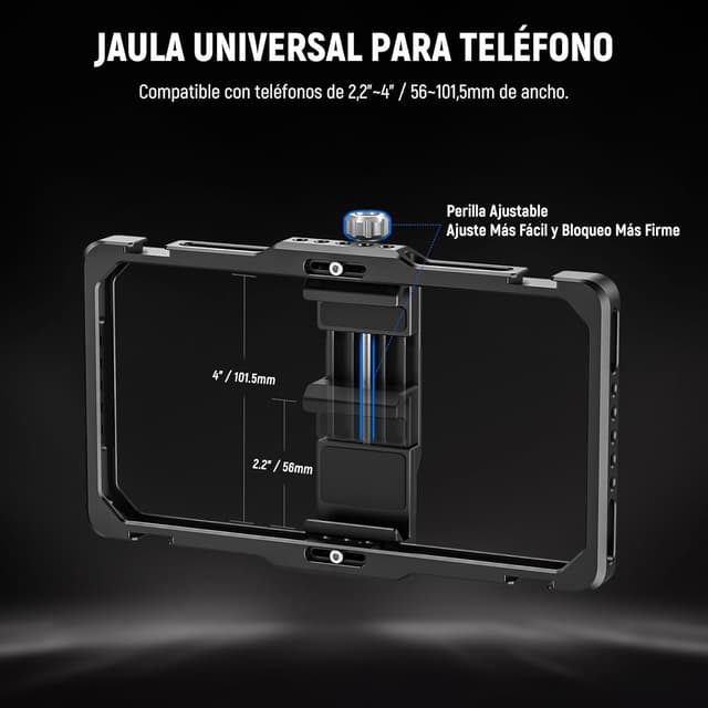 Detalle 2 de NEEWER Universal Phone Rig con Disparador Bluetooth