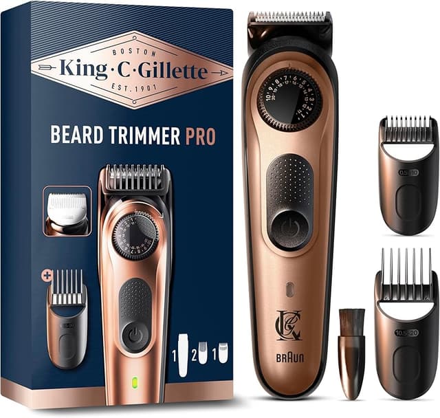 Imagen de King C. Gillette Recortadora de Barba PRO ✂️ 40 longitudes en OfertitasTOP