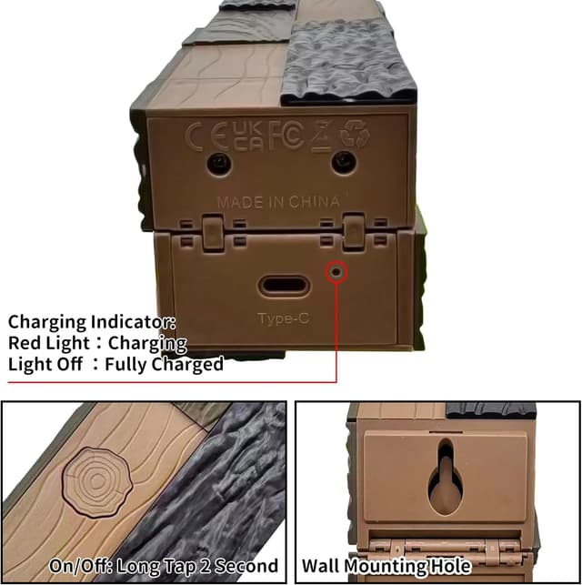 Detalle 2 de LED Taschenlampe Wall Lampe 4 Farben