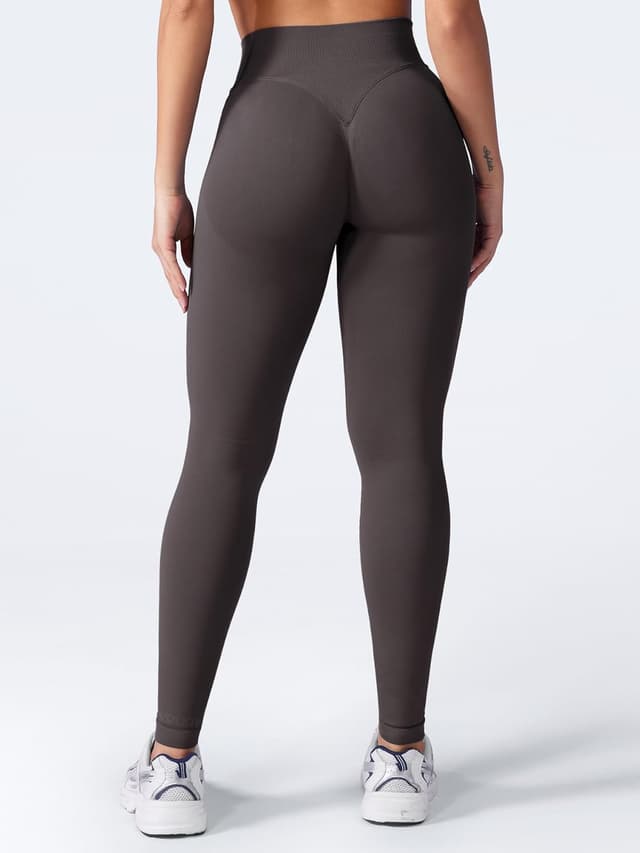 Detalle 2 de VOYJOY Women Seamless Impact Scrunch Workout Leggings with Tummy Control
