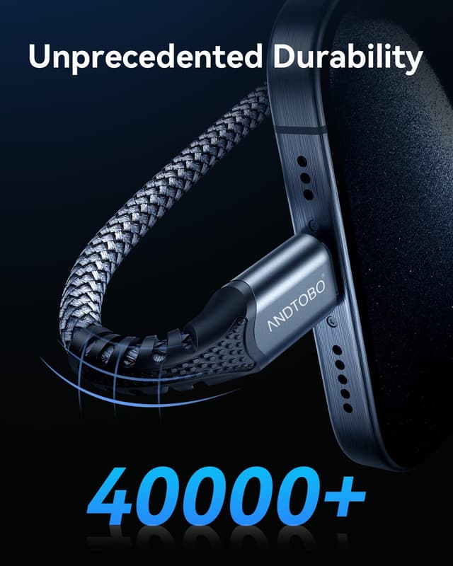 Detalle 2 de CABLE USB C a C 2M 60W PD 3.0 - Carga Rápida 🔌