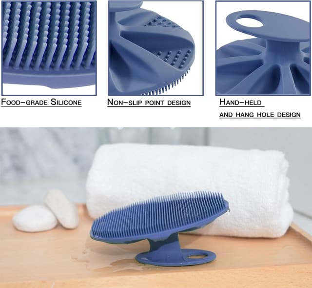 Detalle 2 de Food-grade silicone body scrubber