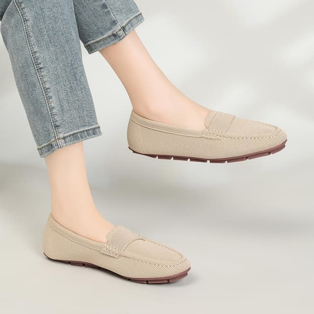 Thumbnail 6 de Women’s Lightweight Knitted Loafers Casual Flat Shoes with Breathable Mesh Upper