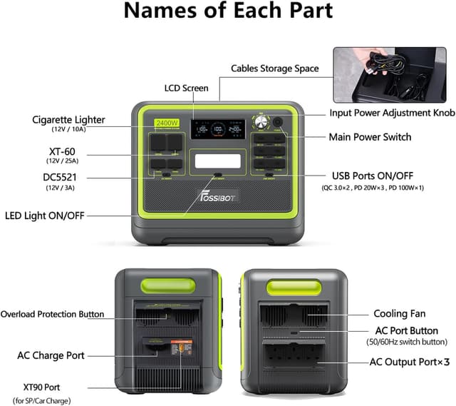 Thumbnail 2 de FOSSiBOT F2400 2048Wh portable power station