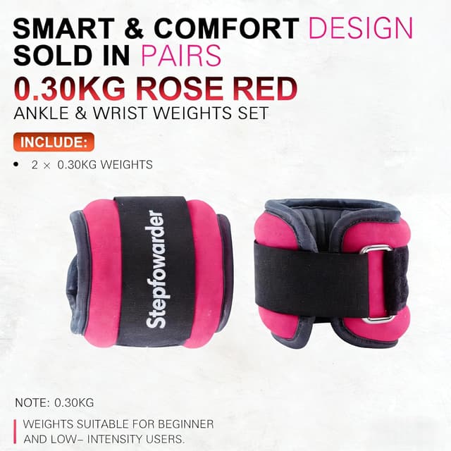 Thumbnail 6 de Stepfowarder Ankle Wrist Weights 0.3–1kg Pair