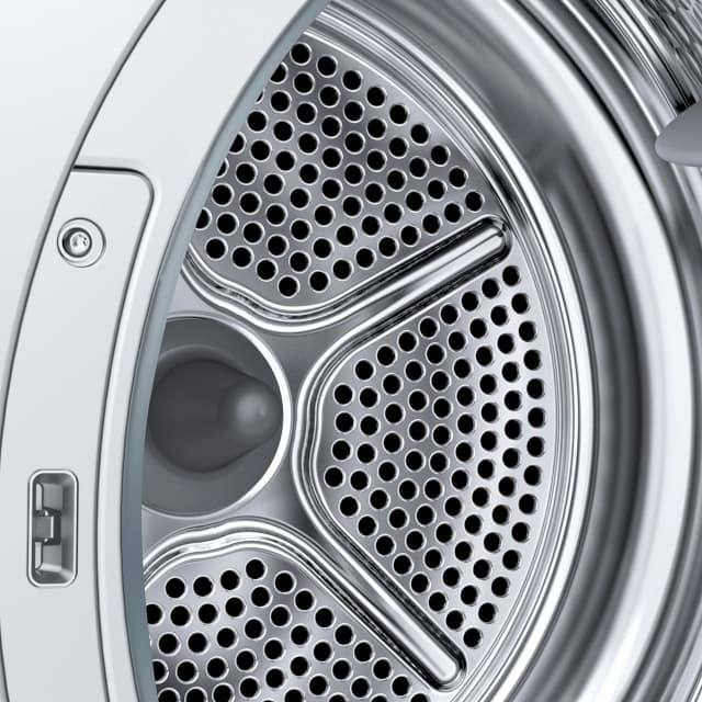 Detalle de Siemens iQ500 WQ45G2D0ES Secadora de 9 kg con bomba de calor y condensación (reacondicionada Grado C)