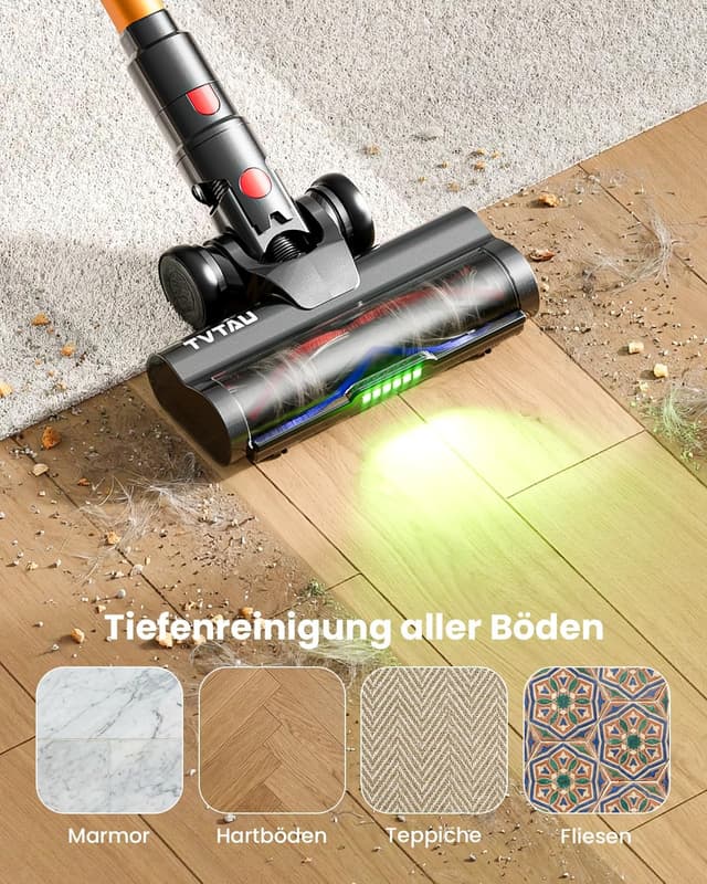 Detalle 2 de TVTAU Akku Staubsauger Kabellos 600W